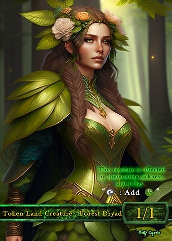 Forest Dryad #3 AI ART